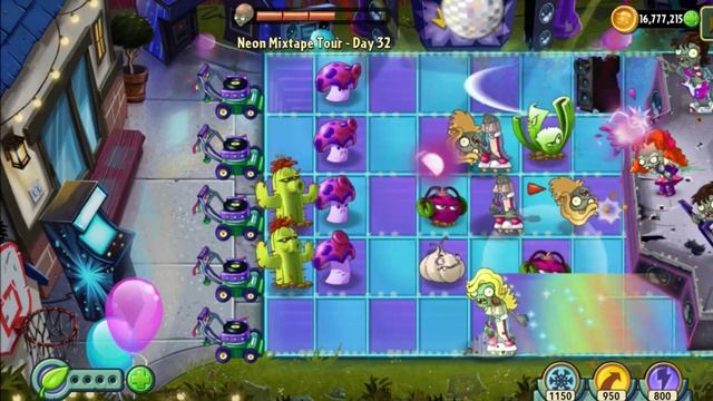 Plants vs. Zombies 2 - Neon Mixtape Tour Day 32 (ZomBoss Battle) Gameplay смотреть онлайн