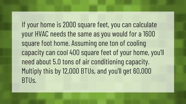 What size AC do I need for a 2000 square foot home? смотреть онлайн