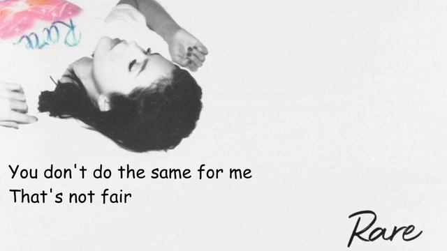 Selena Gomez - Rare with Lyrics смотреть онлайн