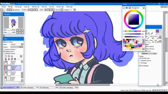 speedpaint: chiaki nanami commission смотреть онлайн