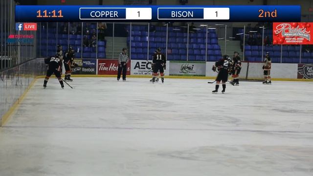 Game 9 of the Junior B Provincials Bison vs Copper Heads смотреть онлайн