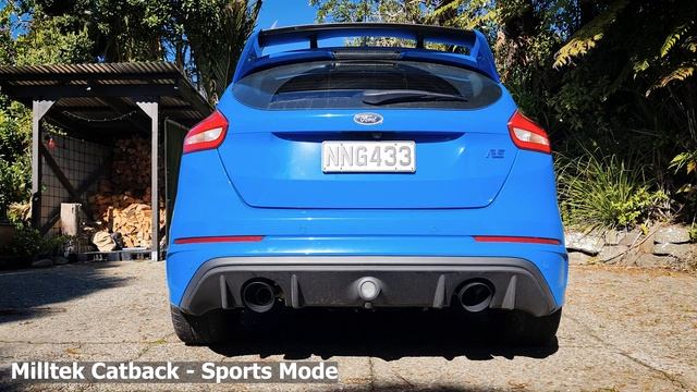 Focus RS - Milltek VS Stock Exhaust смотреть онлайн