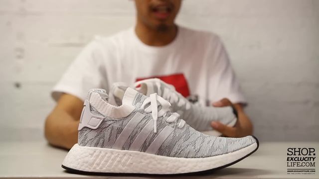 Adidas NMD R2 "Zebra" White - Silver Unboxing Video at Exclucity смотреть онлайн