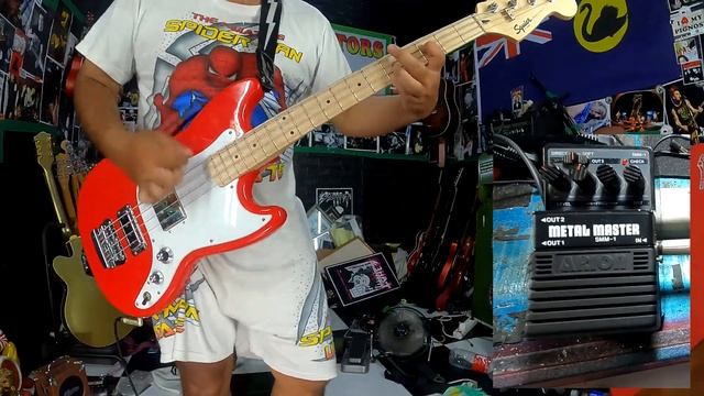 Best Bass Distorion Pedal : Arion Metal Master with Modified Squier Bronco Bass Upgrade Demo смотреть онлайн