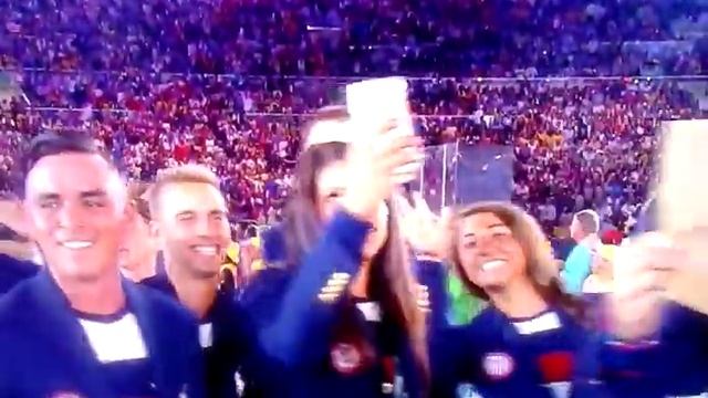 Entrada dos Estados Unidos nas Olimpiadas Rio 2016 смотреть онлайн