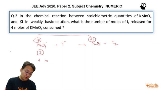 JEE ADVANCED 2020 Paper-2 Chemistry Q3 Integer Ans 6 Redox Reaction Equivalent Concept Pushkar Rai смотреть онлайн