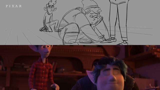Ian and Barley Bring Their Dad Back To Life...Kind Of | Onward | Pixar Side-By-Side смотреть онлайн