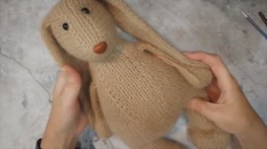 Как связать зайца спицами МК часть 3