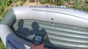 Нагрев лодки ПВХ на солнце