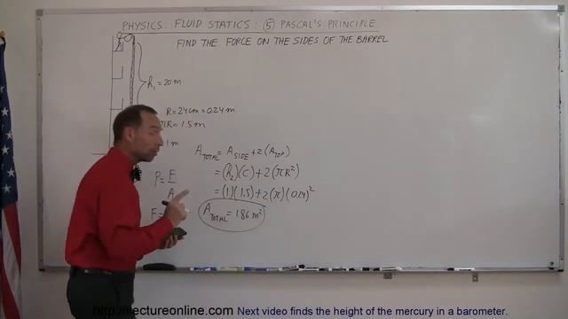 Physics Fluid Statics 5 of 10T Pascal's Principle Force on Barrel смотреть онлайн