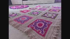 КРАСИВЫЙ ПЛЕД 💥🧶КРЮЧКОМ.МК. Часть 2 ОБВЯЗКА,КАЙМА.