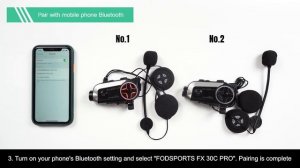 How To Use FX30C PRO Bluetooth Intercom Listen To The Same Music?