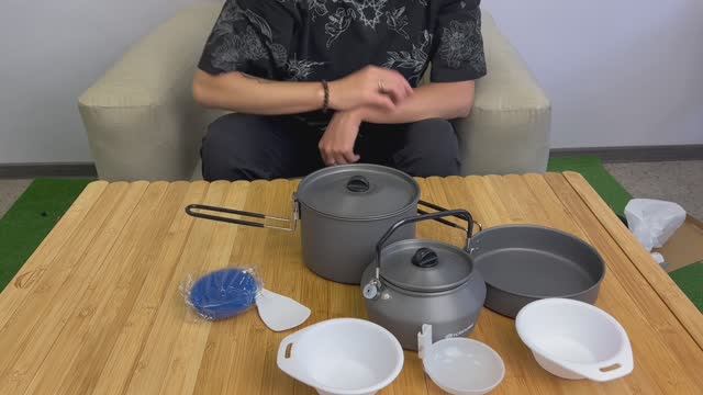 Набор походной посуды Ice Cube AC-231 на 2-3 персоны, анодированный алюминий смотреть онлайн