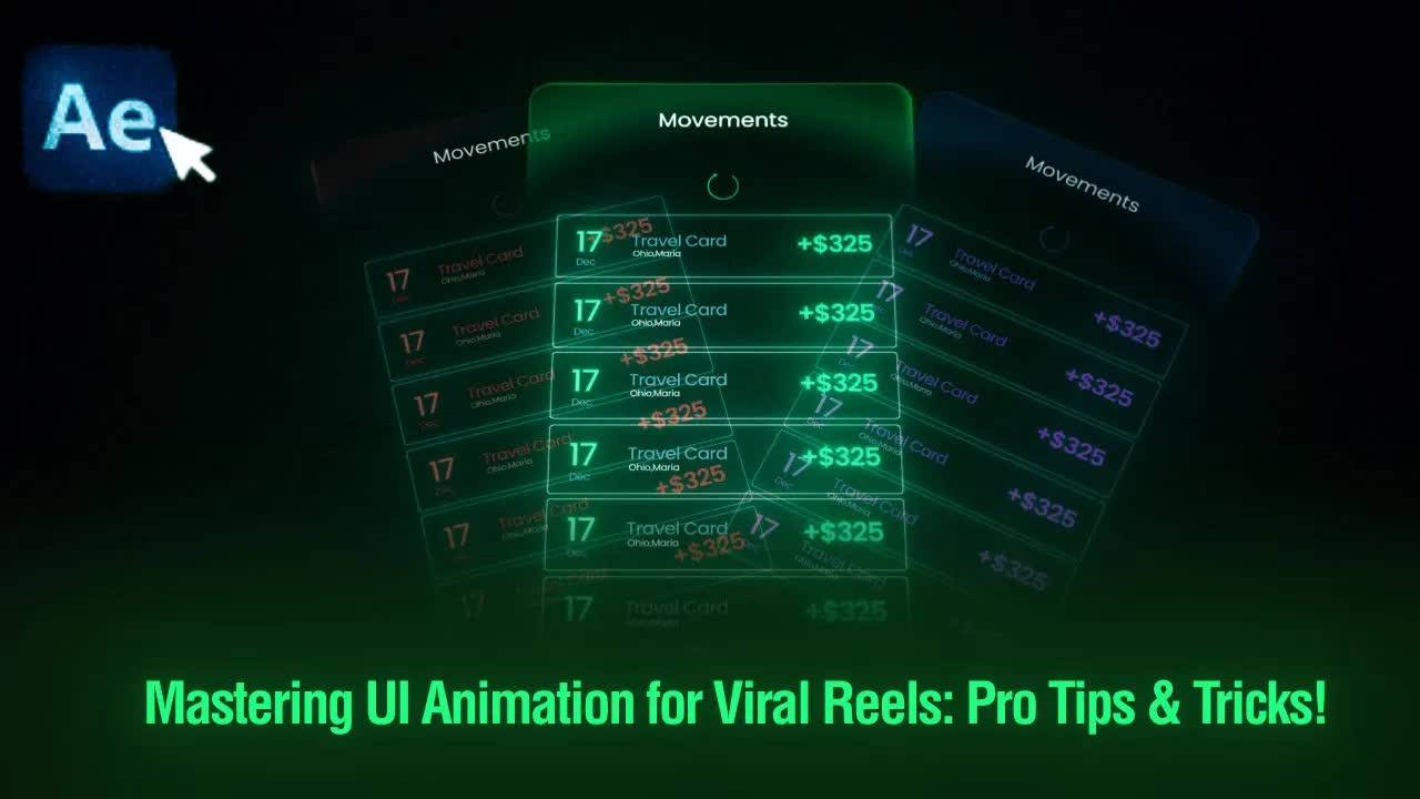 Создание эффектной анимации интерфейса в After Effects смотреть онлайн