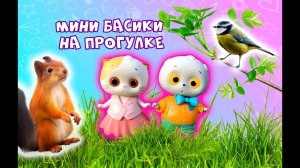 МИНИ БАСИКИ НА ПРОГУЛКЕ /  КОРМИМ БЕЛКУ И СИНИЦ / #миниБасик / #миниЛили  #басик #Басики #Басики