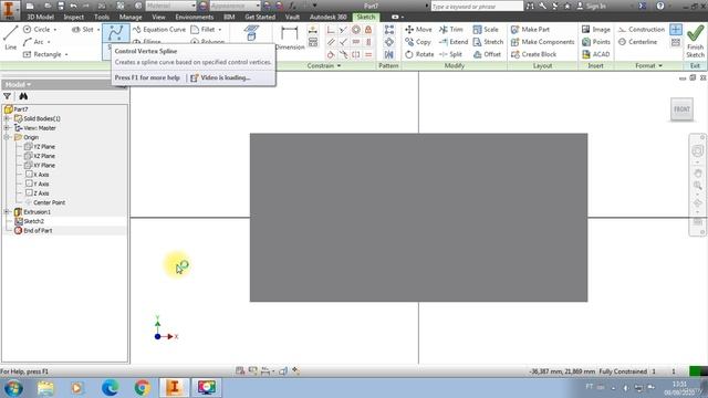 26 - Split command Trim in 3D and quick solid creation tool смотреть онлайн