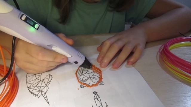 Я рисую 3д ручкой льва смотреть онлайн