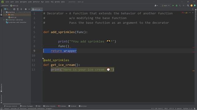 Learn Python DECORATORS in 7 minutes! 🎊 смотреть онлайн