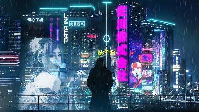 Neon Relaxation 🌌 | 1h Aetheral Soundscape | Bladerunner Inspired Cyberpunk Music with Rain Sounds смотреть онлайн