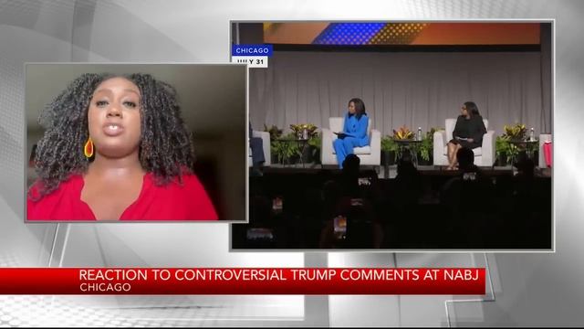 Reaction to controversial Trump appearance at NABJ смотреть онлайн