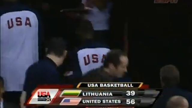 Lithuania vs USA 2008 Olympics Basketball Exhibition Friendly Match FULL GAME English смотреть онлайн