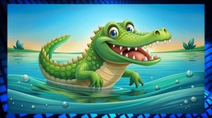 Весёлая песня про крокодила. Детская песенка - Крокодил. Песенки для детей.
