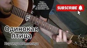 Одинокая птица - Наутилус Помпилиус на гитаре