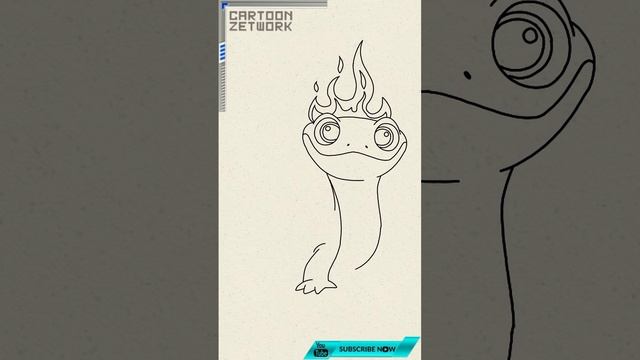 How To Draw Bruni The Salamander Drawing steps | Frozen 2 Movie Drawing смотреть онлайн