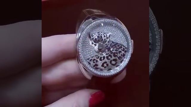 Cartier Panther diamond watch смотреть онлайн