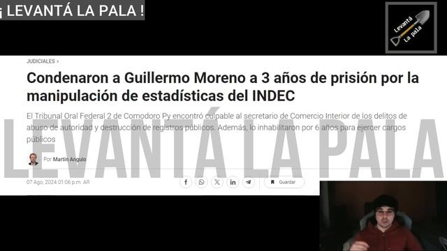 MORENO VA 3 AÑOS EN CANA POR LADRI Y SE CAE LA PAUTA EN C5N смотреть онлайн