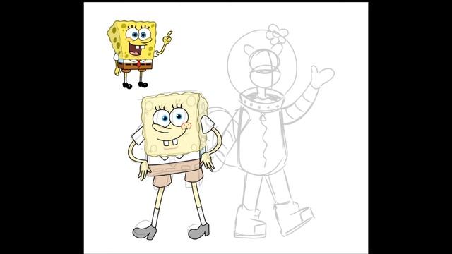 Spongebob & Sandy Speeddraw смотреть онлайн