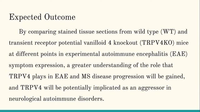 Expression of the TRVP4 gene could potentially affect development and progress of multiple sclerosi смотреть онлайн