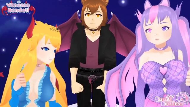 Demon Vanessa & YuukiSoulless #VTubers MMD Everybody смотреть онлайн