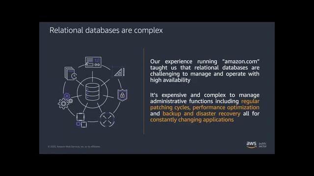 Semplificare le attività di gestione dei database con Amazon RDS | AWS Public Sector смотреть онлайн