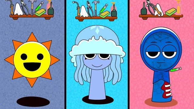 ВНИМАНИЕ! ПОМОГИТЕ Спрунки выжить! Спрунки Анимация #sprunki #incredibox смотреть онлайн