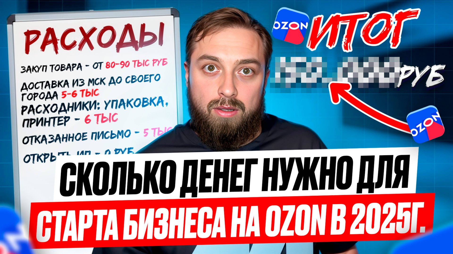 Расходы на запуск продаж, на Ozon... Раскидал все по полочкам на примере. Запуск бизнеса на Озон смотреть онлайн