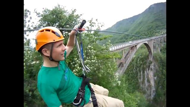 Zipline - Tara Canyon, Montenegro смотреть онлайн
