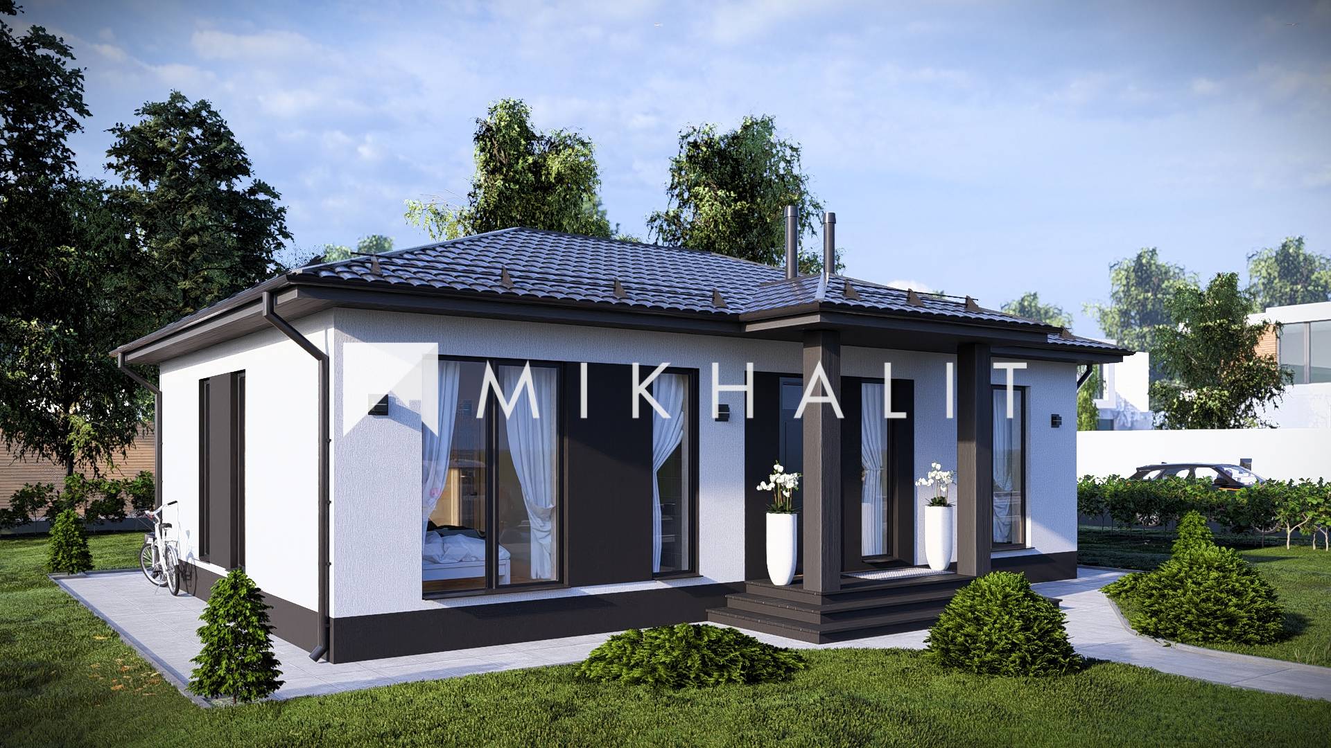 Облёт одноэтажного дома 84 м2 (ML-84)