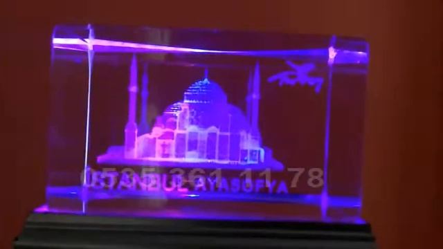 En Ucuz 3 Boyutlu Lazer Kristal Cam Hediye - AYASOFYA Camii смотреть онлайн