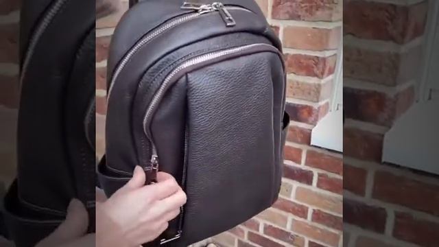 Женский кожаный рюкзак NR. 263211 Кофейный смотреть онлайн