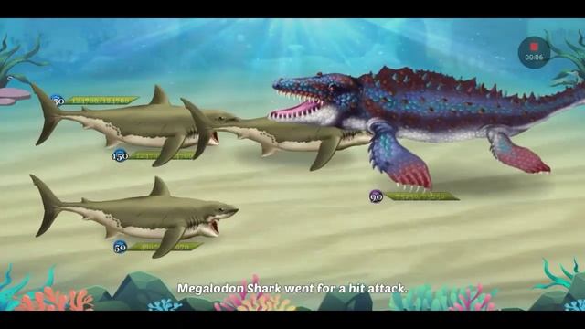 Megalodon Vs Volcano Mosasaurus Boss(Dino Water World) смотреть онлайн