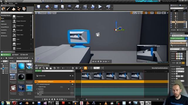 UE4 Tutorial | Change Camera Views on In-Game Screen (Press "E") смотреть онлайн