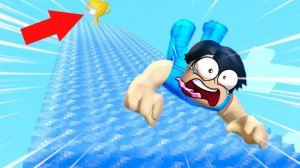 🧊ПОДНИМИСЬ НА САМУЮ СКОЛЬЗКУЮ ГОРКУ В РОБЛОКС!