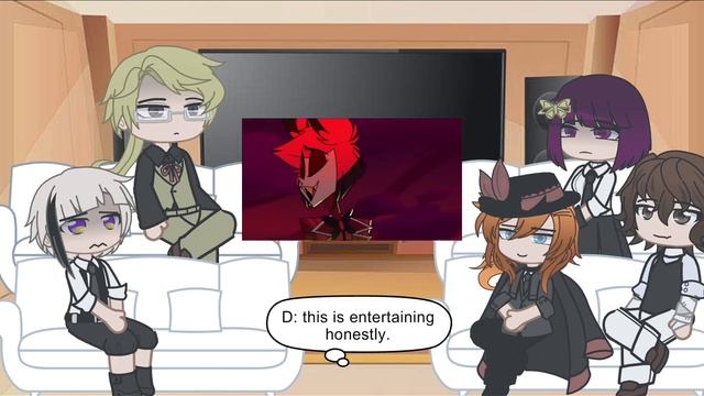 || BSD Reacts To Adam Vs Alastor Fight || [HH X BSD] ||