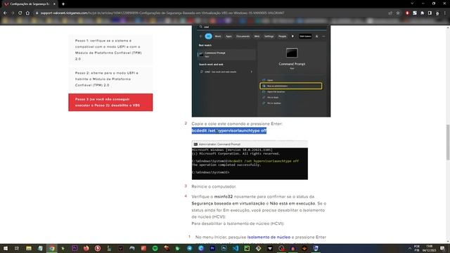 VANGUARD VALORANT -  COMO RESOLVER ERRO VAN9005 TPM 2.0 E UEFI
