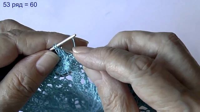 Салфетка овальная спицами. Уголок. Часть 3. смотреть онлайн
