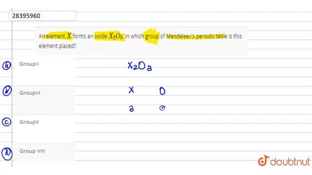 An element `X` forms an oxide `X_(2)O_(3)`. In which group of Mendeleev\'s periodic table смотреть онлайн
