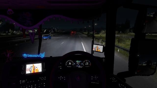 ETS2 Rainy Night смотреть онлайн