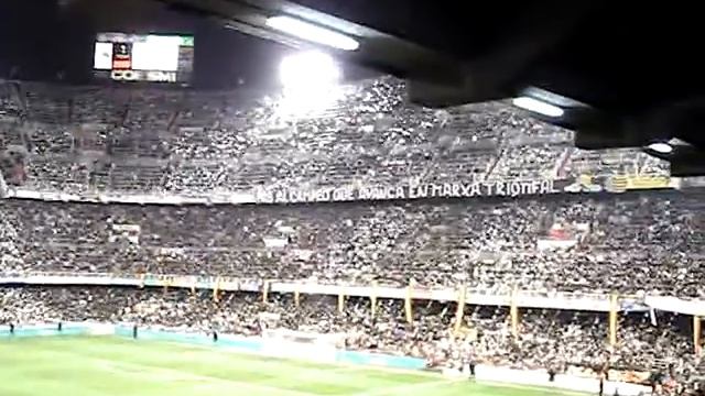 Valencia - Barcelona. Tifo