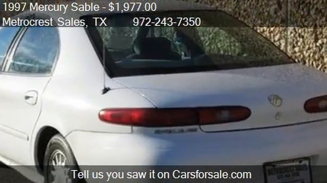 1997 Mercury Sable GS for sale in Farmers Branch, TX 75234 a смотреть онлайн